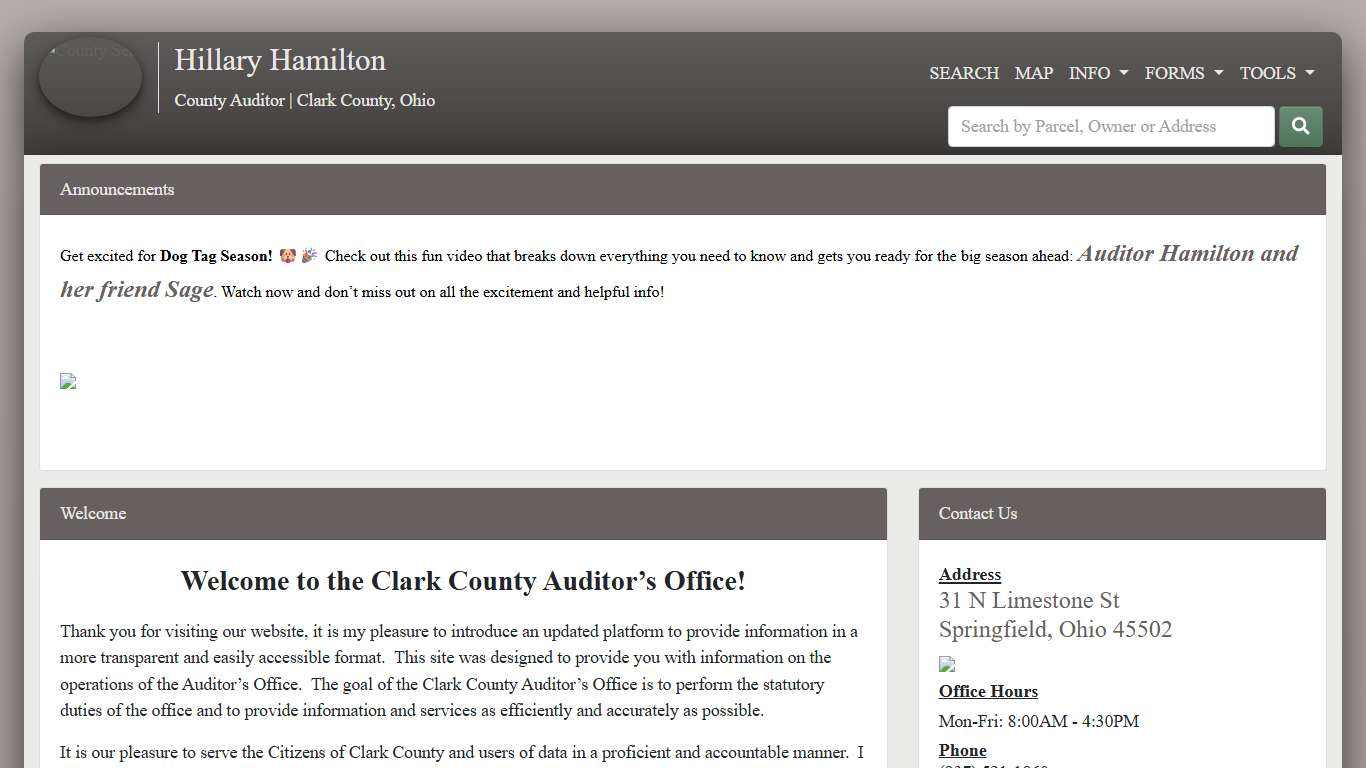 Home - County Auditor Website, Clark County, Ohio